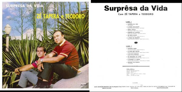 xxx. zé tapera e teodoro-surpresa da vida cd -raro